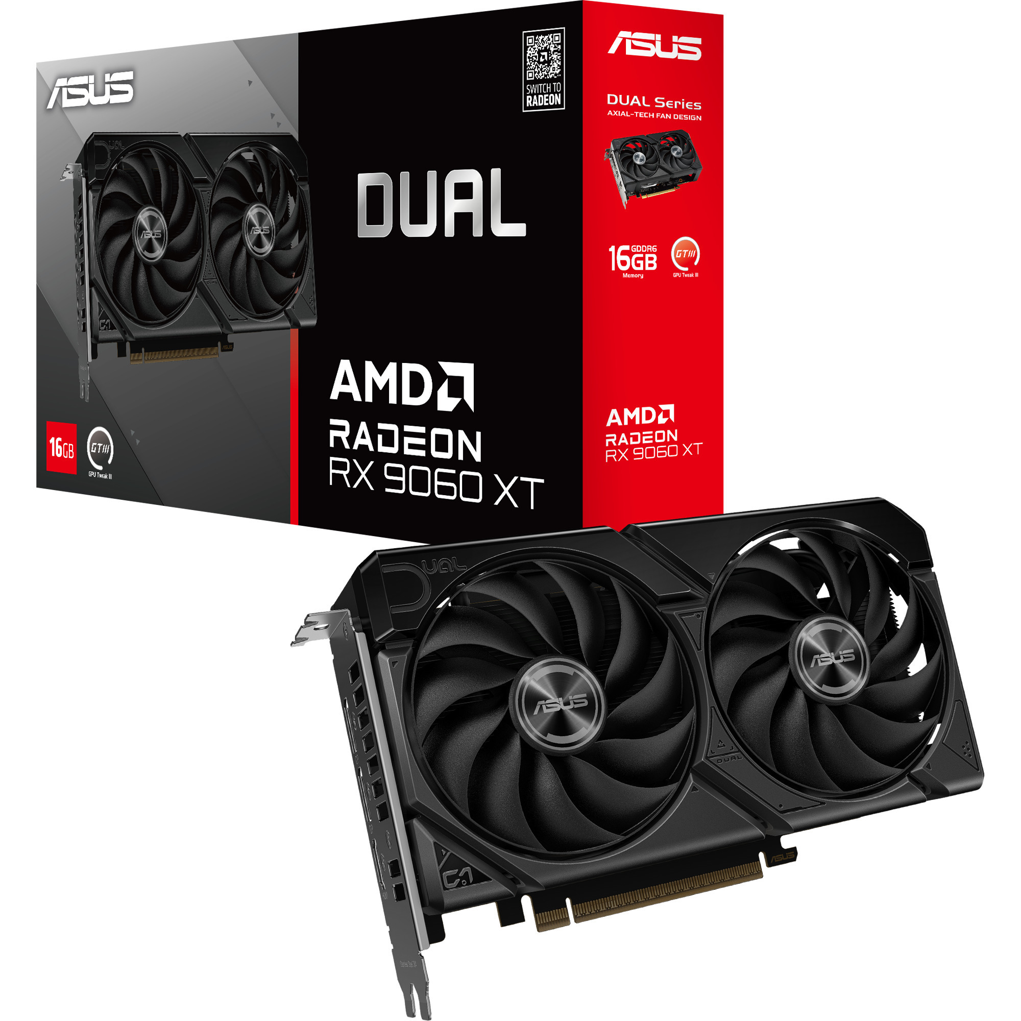 ASUS Radeon RX 9060 XT DUAL 16GB