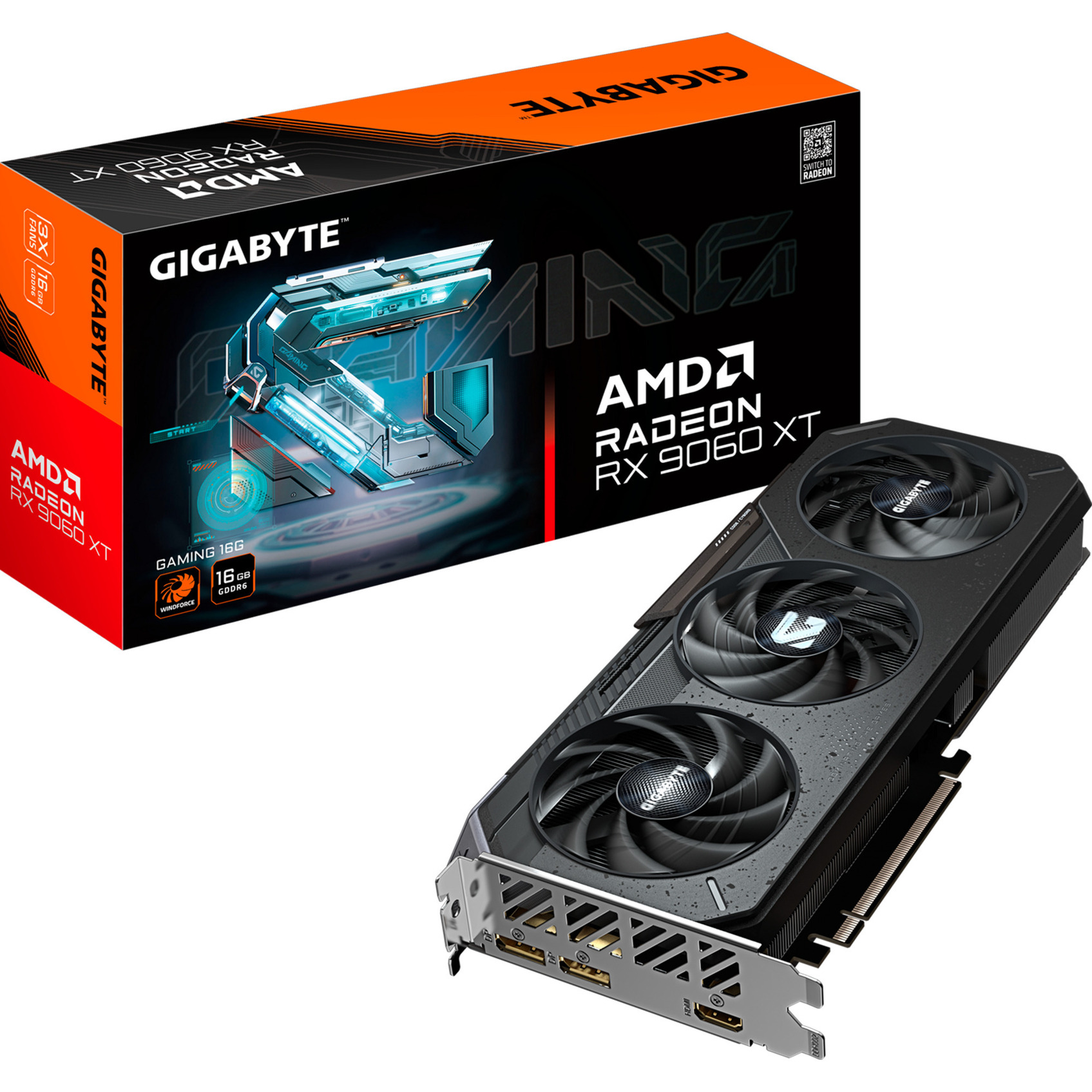 GIGABYTE Radeon RX 9060 XT GAMING OC 16GB