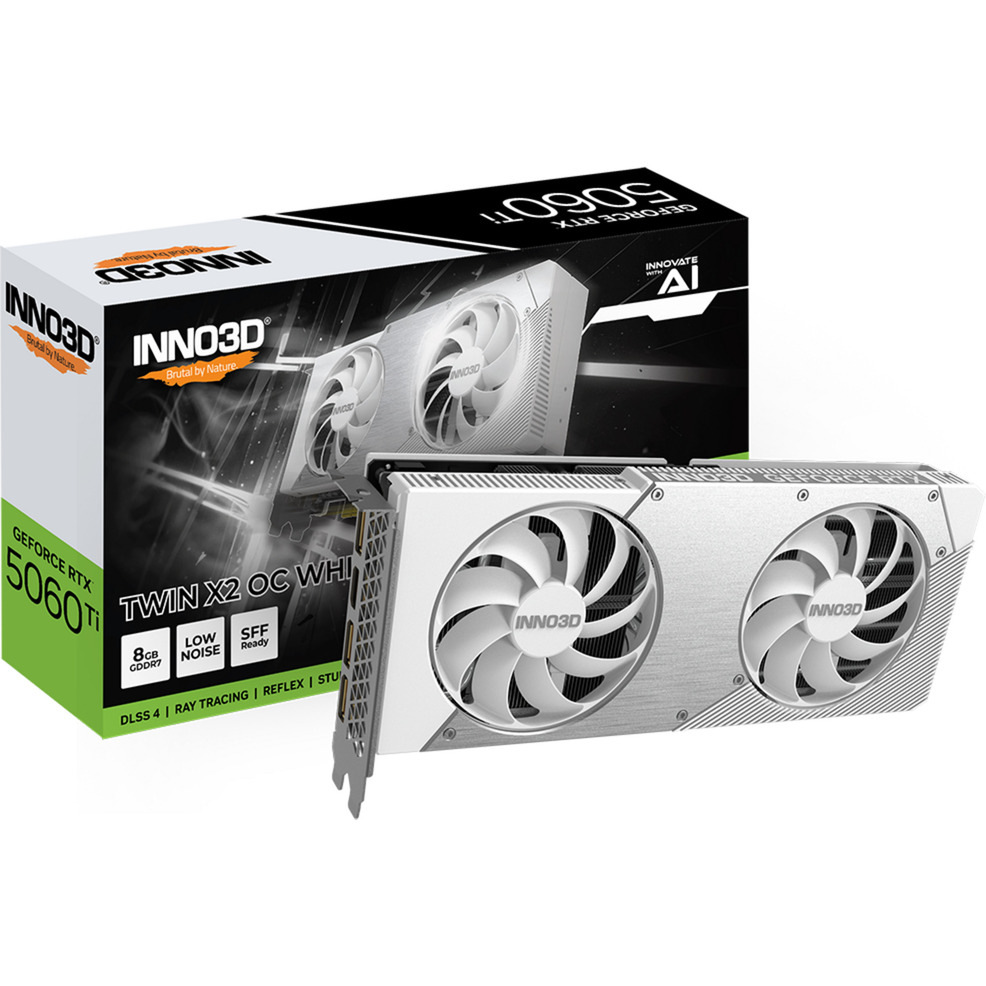 INNO3D GeForce RTX 5060 Ti TWIN X2 OC WHITE 8GB