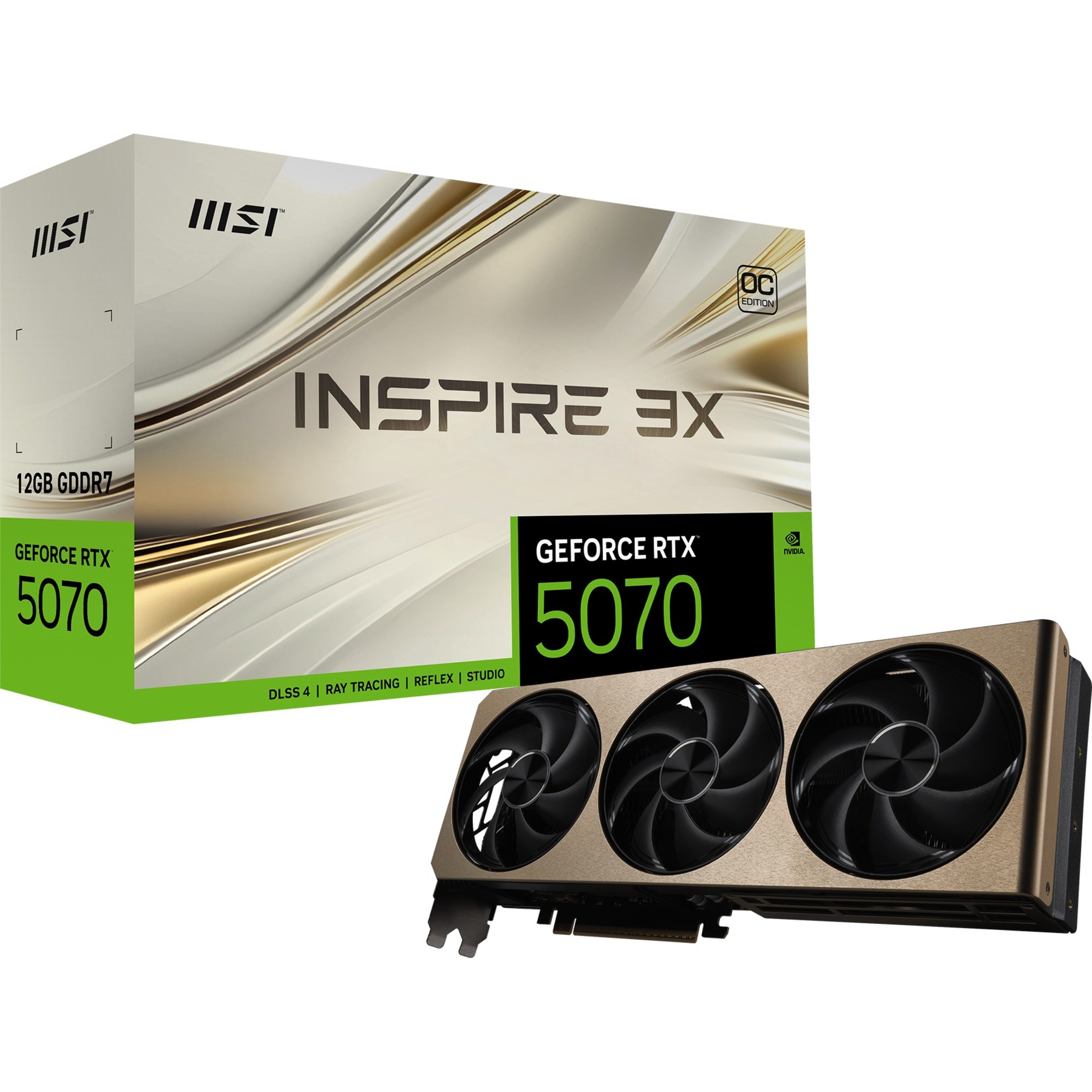 MSI GeForce RTX 5070 12G INSPIRE 3X OC