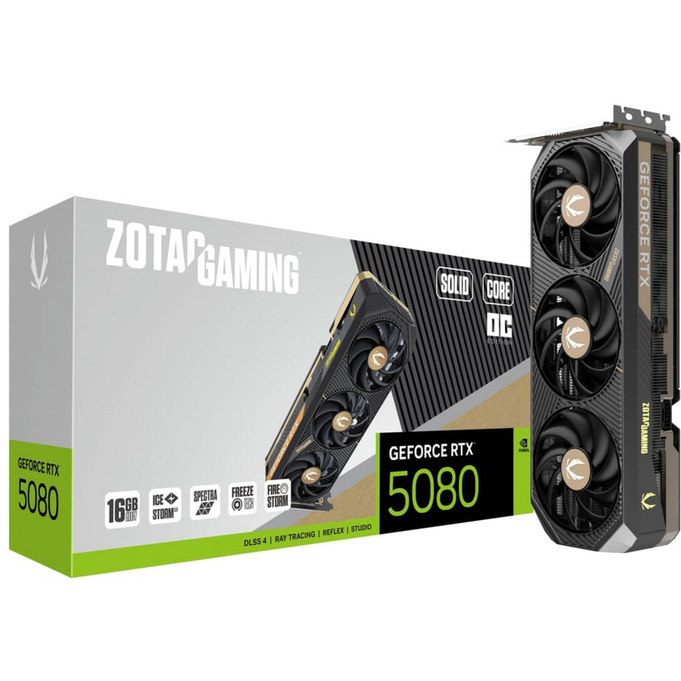 ZOTAC GeForce RTX 5080 SOLID CORE OC