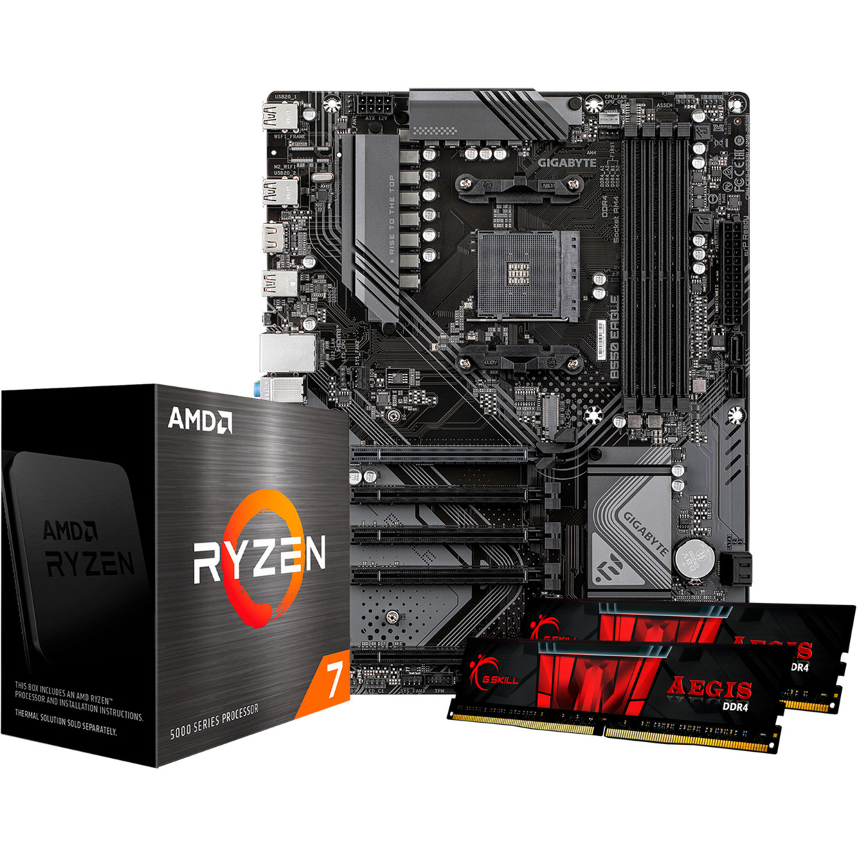 ALTERNATE AMD Upgrade Ryzen™ 7 5800X + B550 EAGLE + 32GB 3200-16