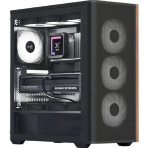 Aerocool D501A-G-BK-v2/holz