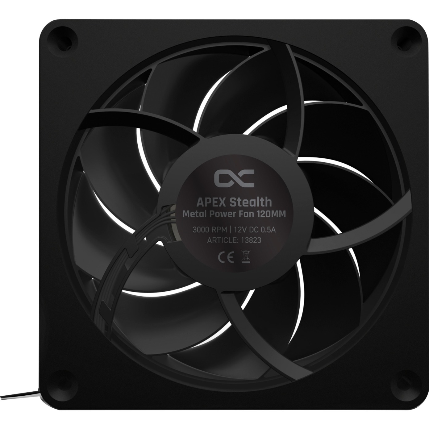 Alphacool Apex Stealth Metal Power 120mm 3000rpm – Image 3