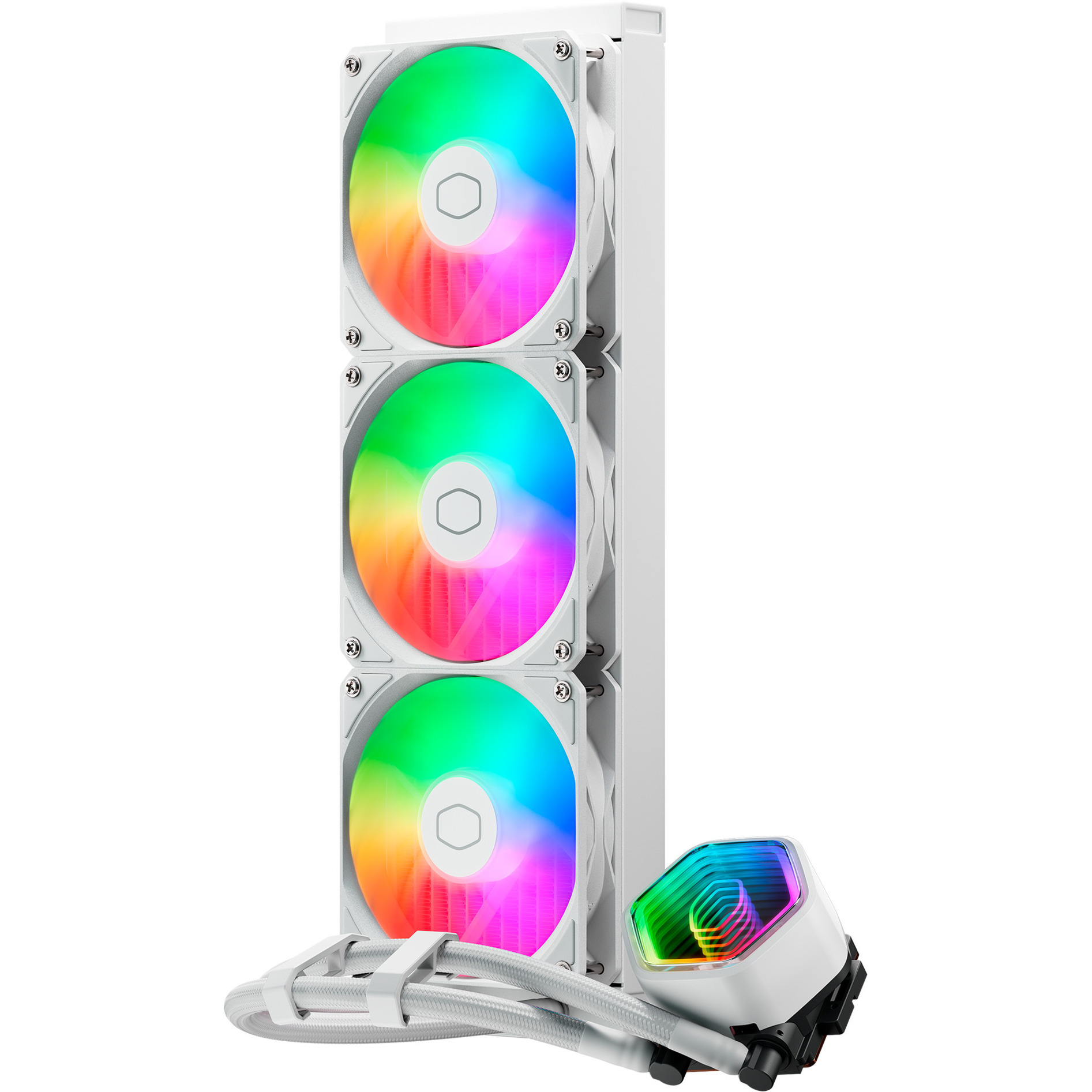 Cooler Master MasterLiquid 360 Core II ARGB Blanc – Image 2