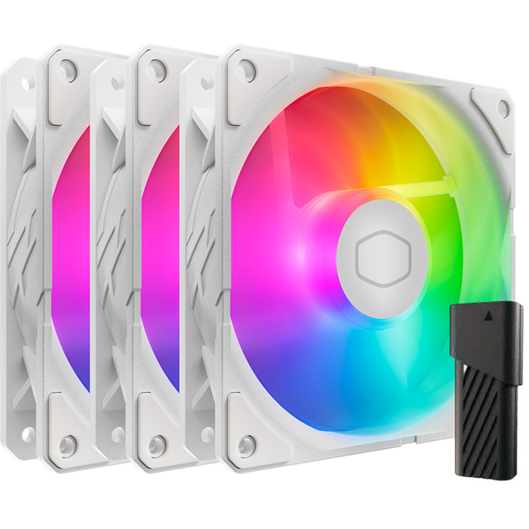 Cooler Master SickleFlow Edge 120 ARGB Blanc Edition Fan Kit