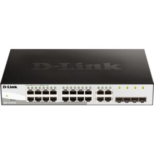 D-Link DGS-1210-20 Géré L2 Gigabit Ethernet (10/100/1000) 1U Noir