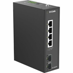 D-Link DIS-100G-06 commutateur réseau Non-géré L2 Gigabit Ethernet (10/100/1000) DIN rail Noir