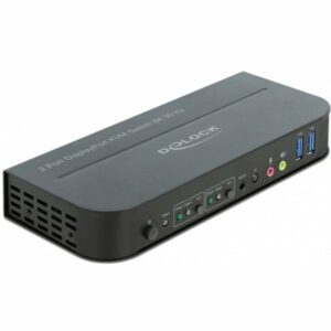 DeLOCK Switch KVM DisplayPort 1.4 8K 30Hz avec USB 3.0 et audio kvm-switch