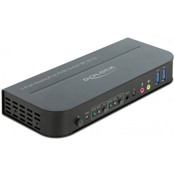 DeLOCK Switch KVM DisplayPort 1.4 8K 30Hz avec USB 3.0 et audio kvm-switch