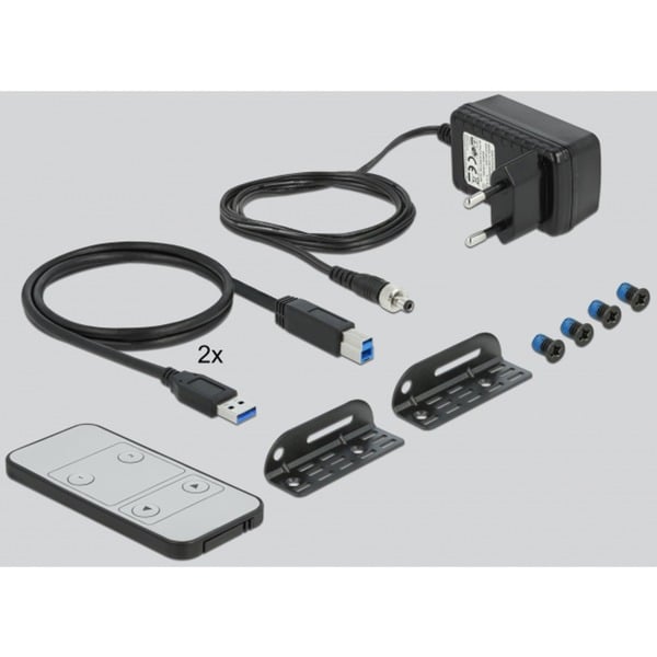 DeLOCK Switch KVM DisplayPort 1.4 8K 30Hz avec USB 3.0 et audio kvm-switch – Image 3