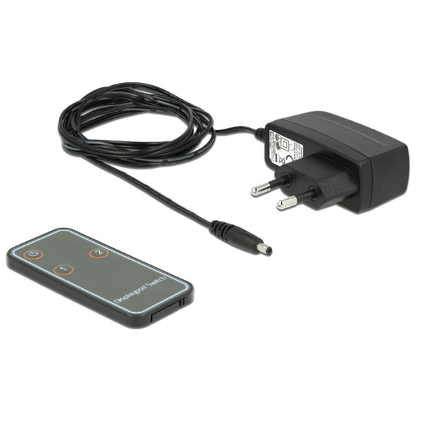 DeLOCK DisplayPort 1.4 Switch 2 x 2 DisplayPort in zu 1 x 2 DisplayPort out 8K – Image 4