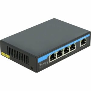DeLOCK Gigabit Ethernet Switch 4 Port PoE + 1 RJ45