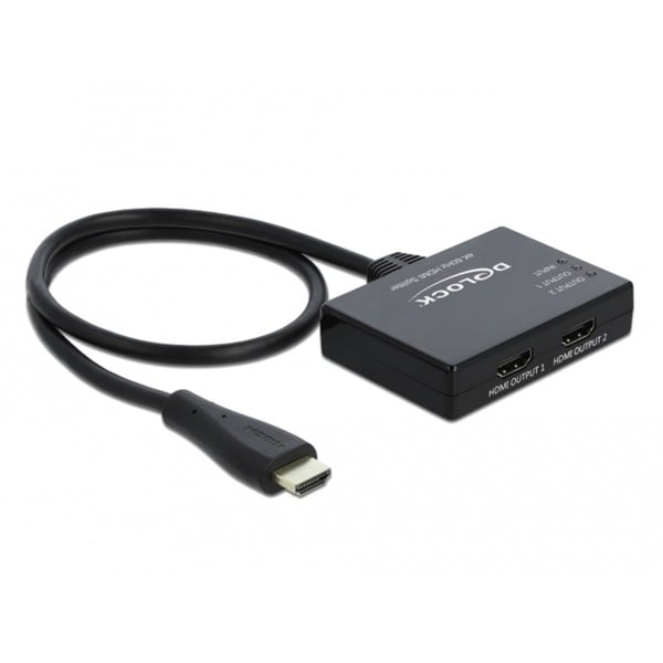 DeLOCK Répartiteur HDMI 1 entrée HDMI > 2 sorties HDMI 4K 60 Hz