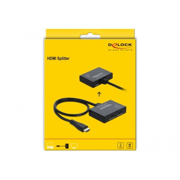 DeLOCK Répartiteur HDMI 1 entrée HDMI > 2 sorties HDMI 4K 60 Hz – Image 3
