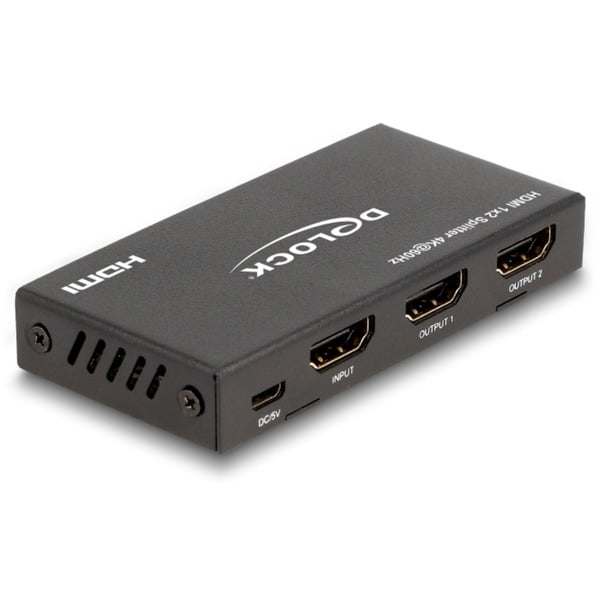 DeLOCK Répartiteur HDMI 1 x HDMI entrée vers 2 x HDMI sortie 4K 60 Hz – Image 2