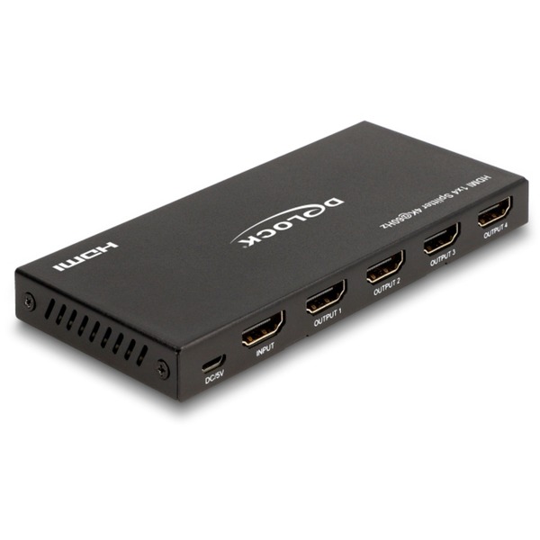 DeLOCK Répartiteur HDMI 1 x HDMI entrée vers 4 x HDMI sortie 4K 60 Hz – Image 2