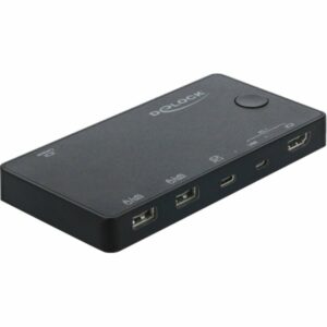 DeLOCK HDMI / USB-C™ KVM Switch 4K 60 Hz mit USB 2.0