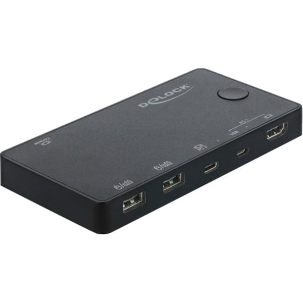 DeLOCK HDMI / USB-C™ KVM Switch 4K 60 Hz mit USB 2.0