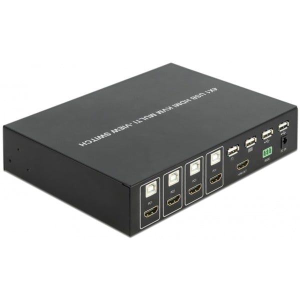 DeLOCK KVM 4in1 Multiview Switch 4x HDMI USB 2.0 – Image 3