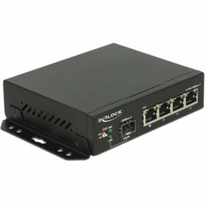 DeLOCK Switch Gigabit 4 Port + 1 SFP