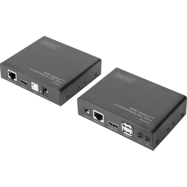 Digitus 4K HDBaseT 2.0 HDMI KVM Extender Set