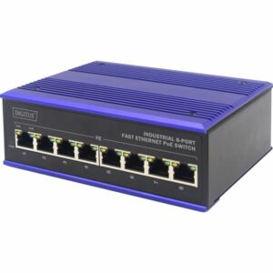 Digitus 8 Port Fast Ethernet PoE Switch,Industrial