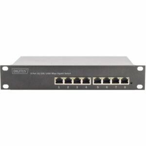 Digitus Commutateur PoE+ Gigabit Ethernet 10 pouces 8 ports