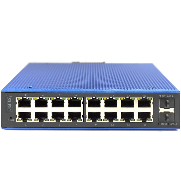 Digitus Gigabit Ethernet PoE industriel géré L2 16+2 ports – Image 2