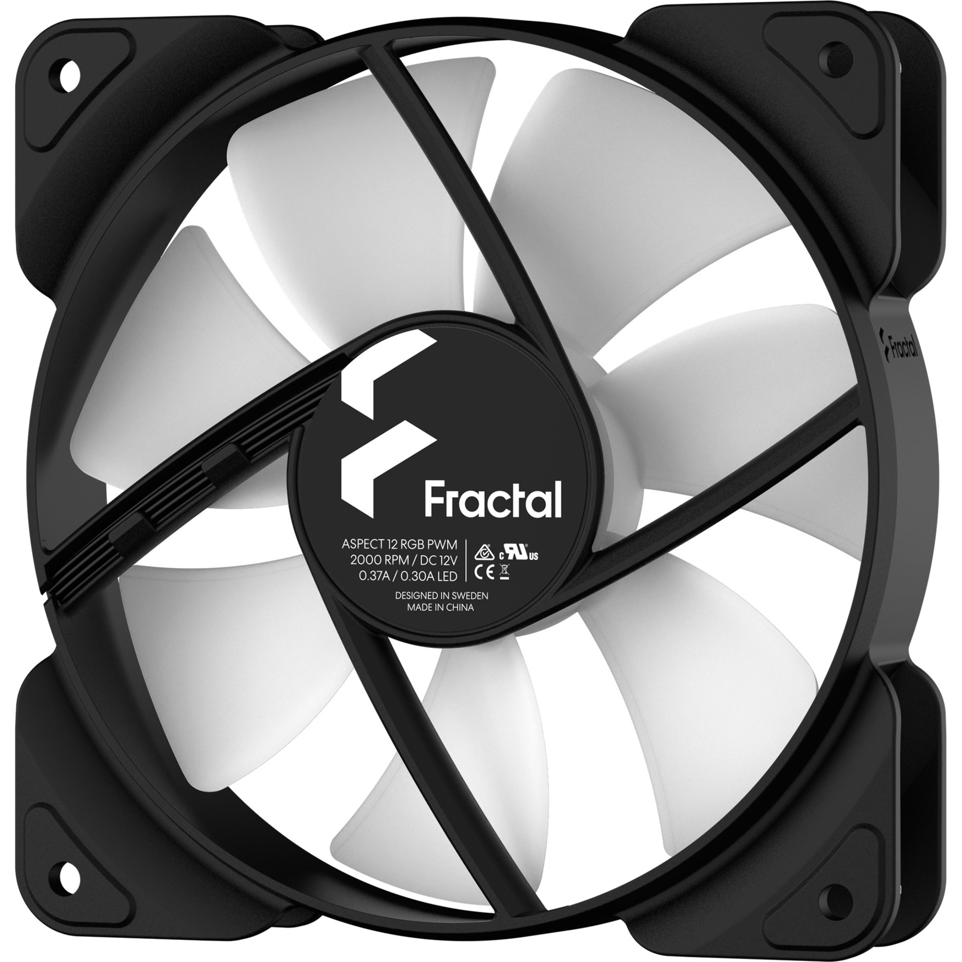 Fractal Design Aspect 12 RGB PWM Noir Frame – Image 3