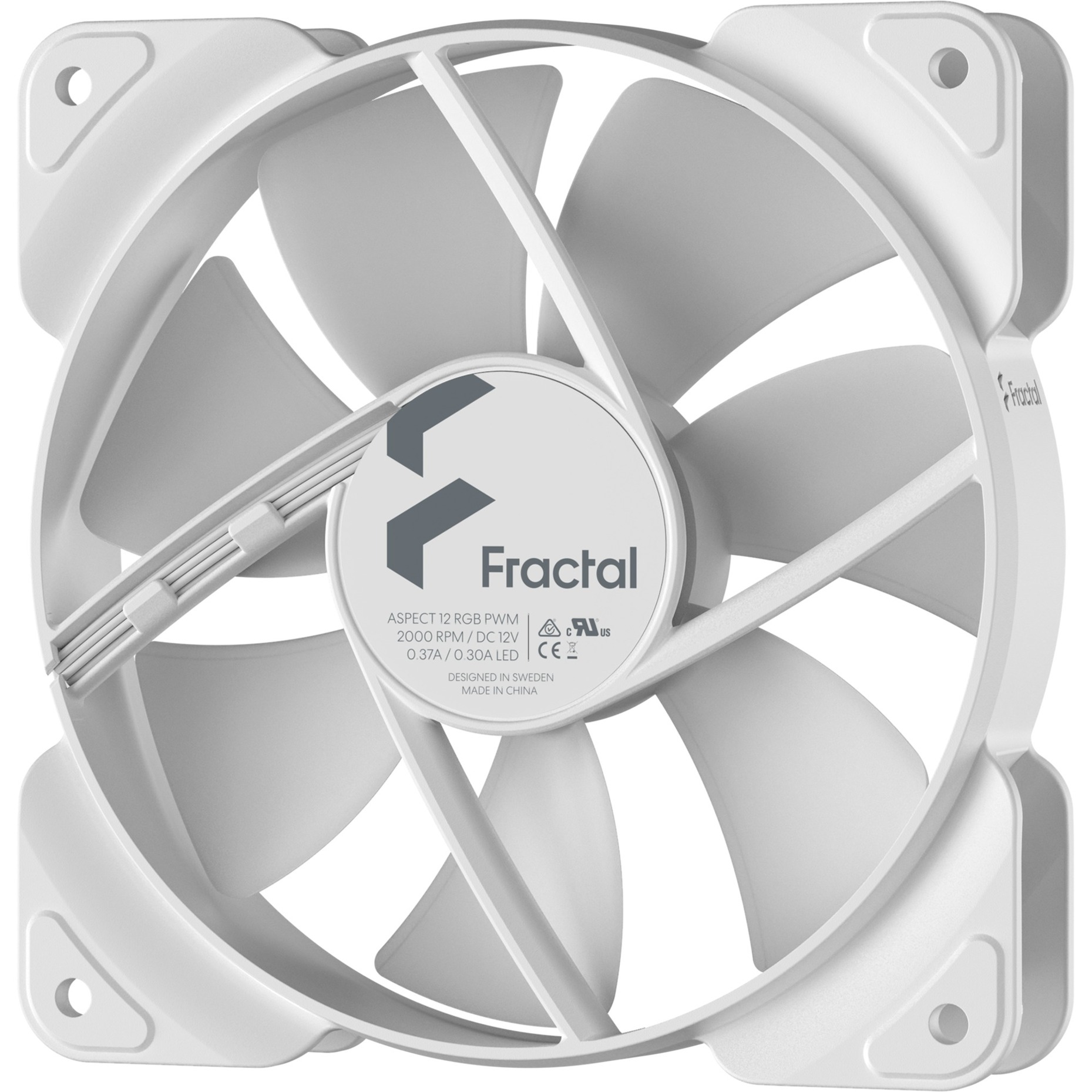 Fractal Design Aspect 12 RGB PWM Blanc Frame – Image 4