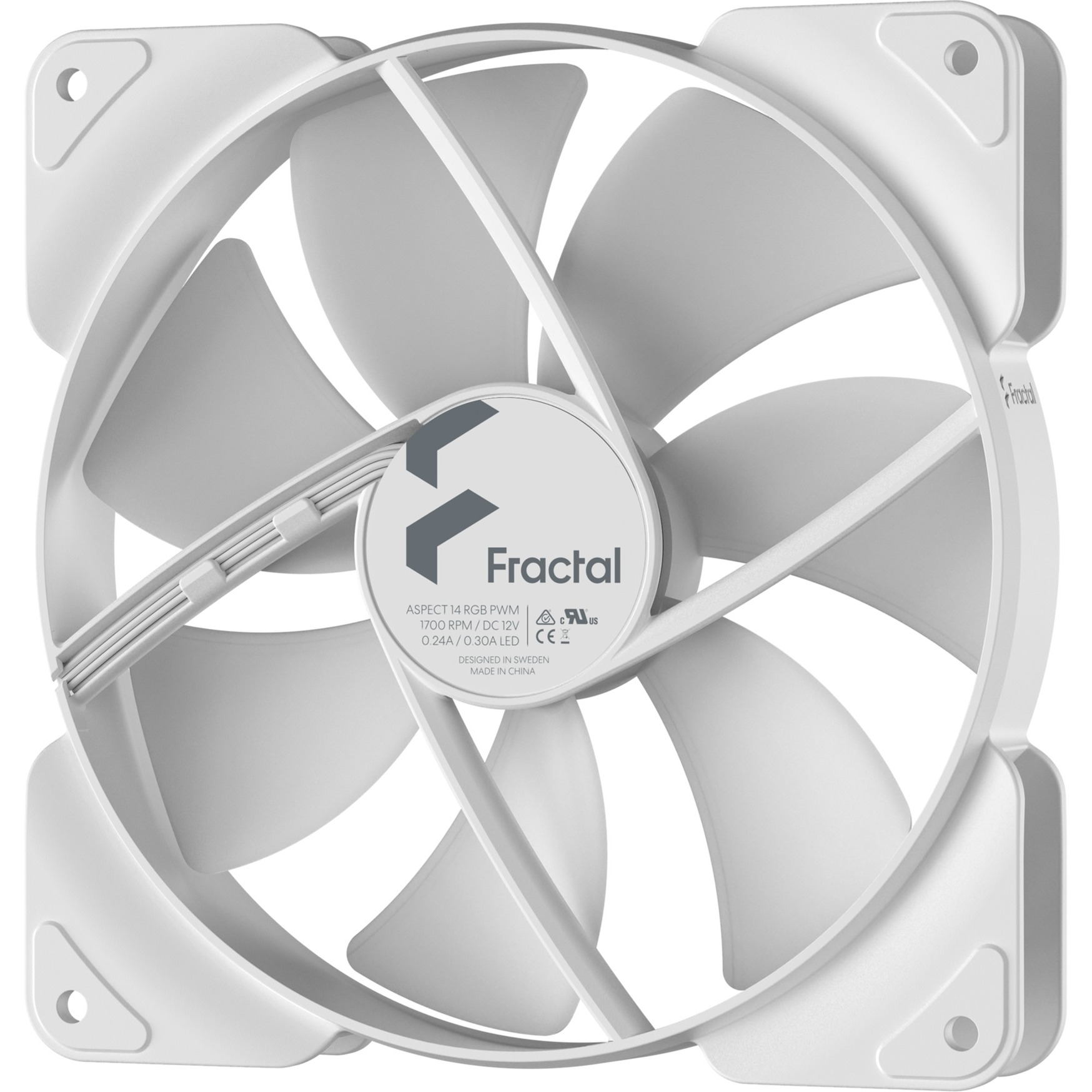 Fractal Design Aspect 14 RGB PWM Blanc Frame – Image 4