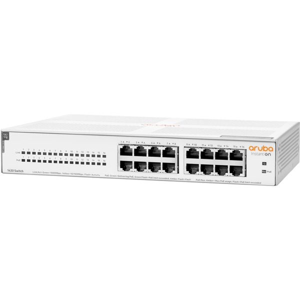 Hewlett Packard Enterprise Commutateur Instant On réseau 16 ports Gigabit CL4 PoE 124 W 1430 – Image 2