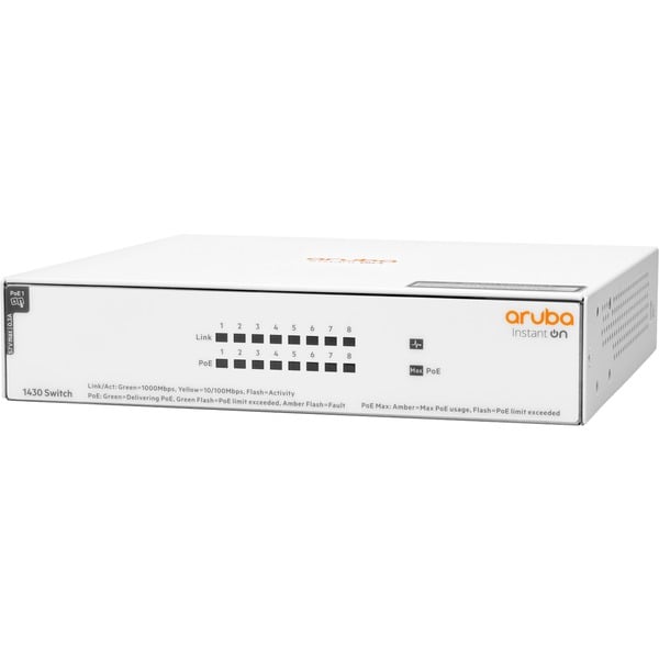 Hewlett Packard Enterprise Commutateur Instant On réseau 8 ports Gigabit CL4 PoE 64 W 1430 – Image 2