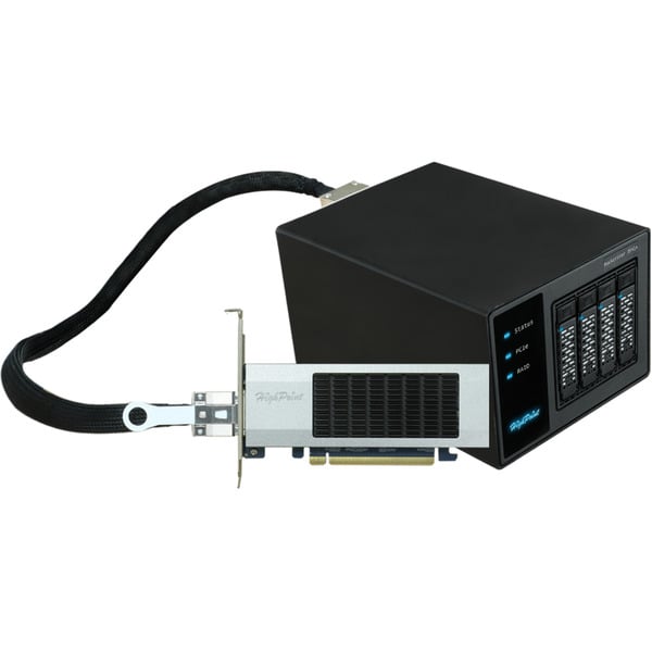 HighPoint RocketStor 6541AW 4-Bay PCIe 4.0 x16 NVMe, RAID-