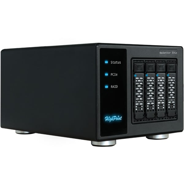 HighPoint RocketStor 6541AW 4-Bay PCIe 4.0 x16 NVMe, RAID- – Image 2