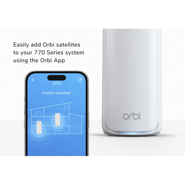 Netgear RBE770 Satellite d'extension Orbi 770 Series Tri-Band WiFi 7 Mesh – Image 3