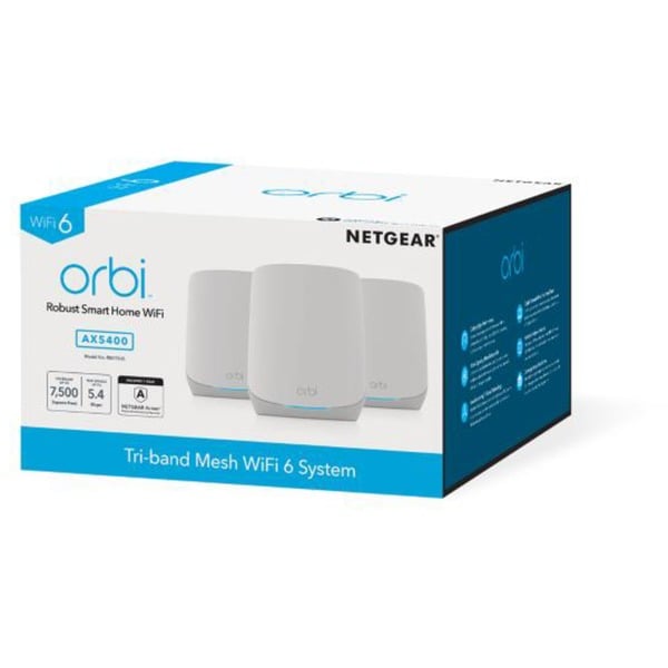 Netgear Orbi WiFi6 Tri-Band Mesh System 3er Set – Image 3
