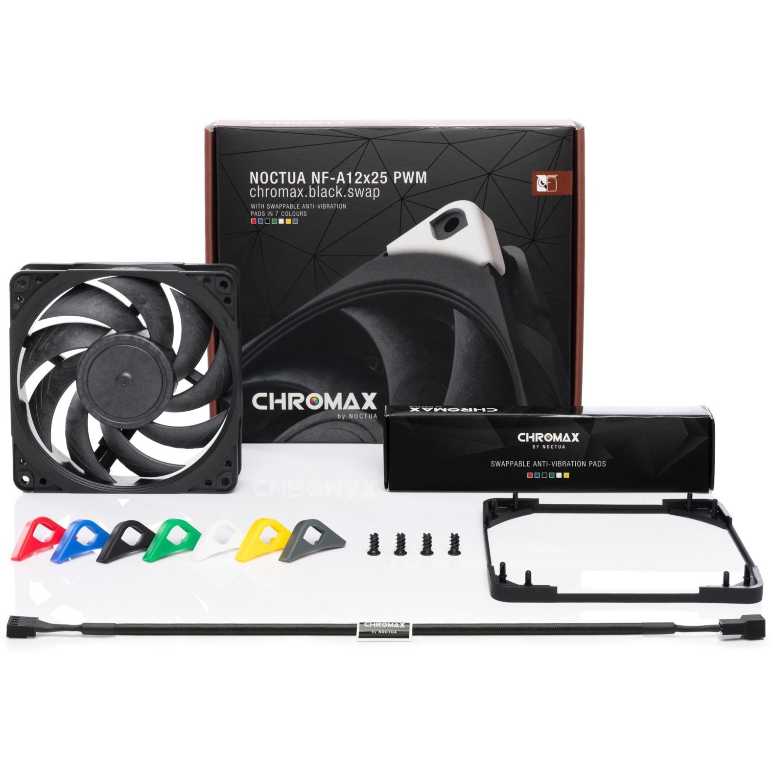 Noctua NF-A12x25 PWM chromax.black.swap 120x120x25 – Image 4