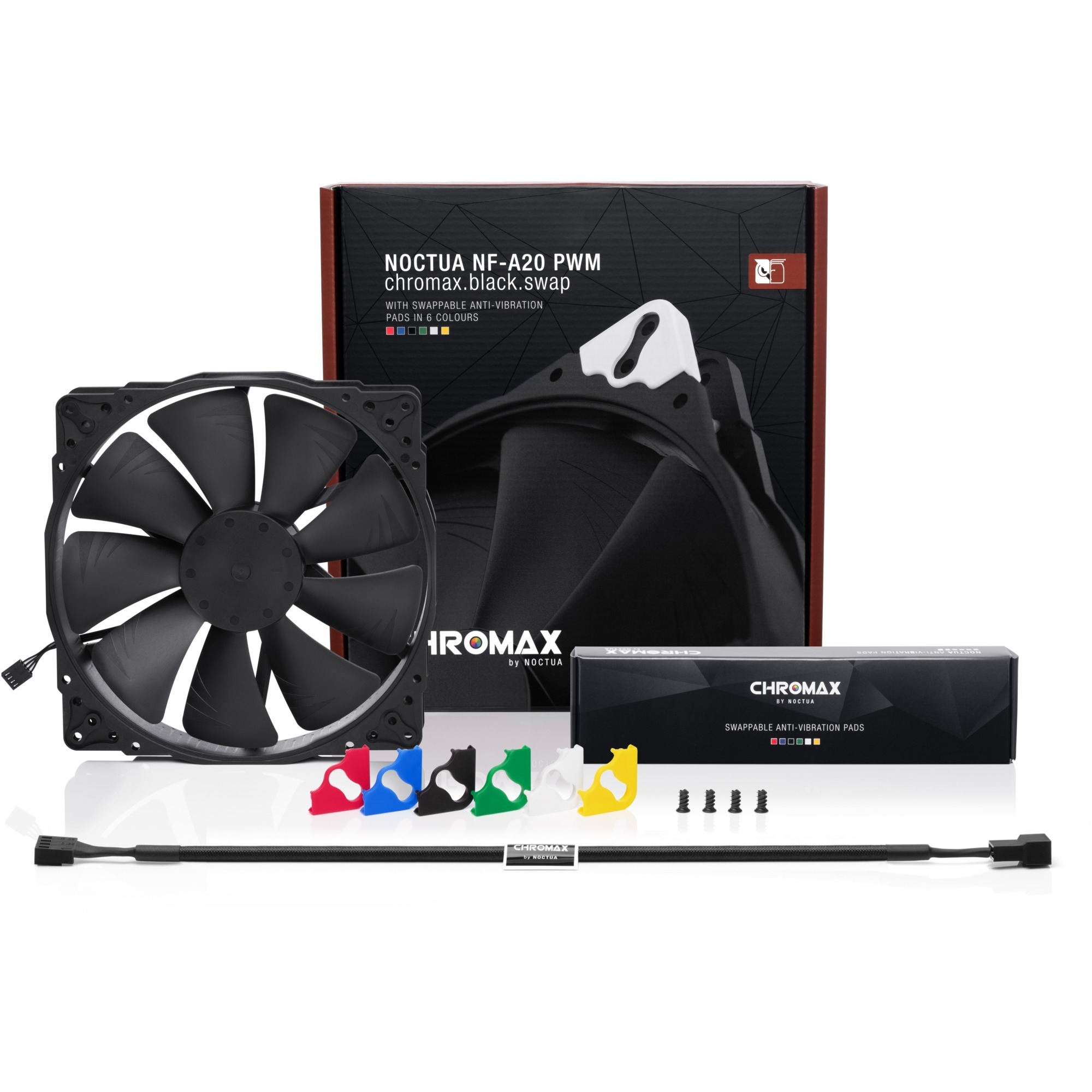 Noctua NF-A20 PWM chromax.black.swap 200x200x30 – Image 4