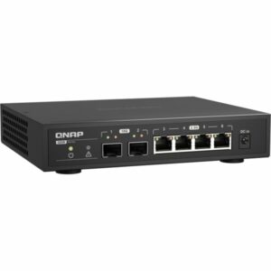 QNAP QSW-2104-2S commutateur réseau Non-géré 2.5G Ethernet Noir
