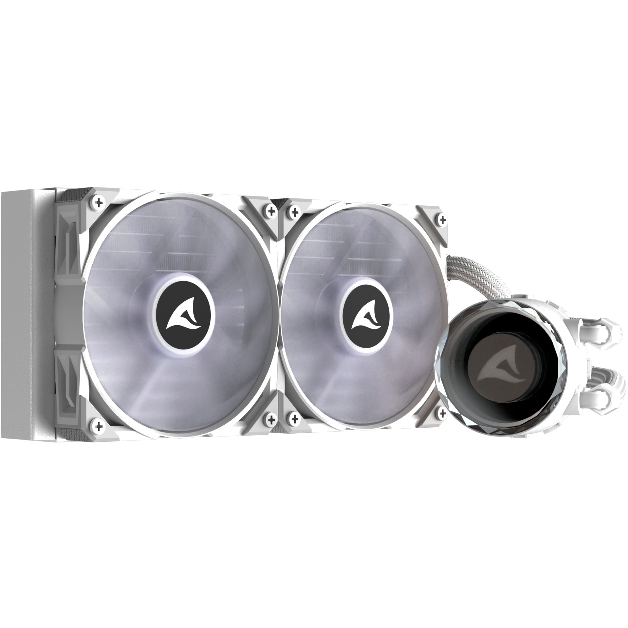 Sharkoon S80 RGB Blanc AIO 240mm – Image 2