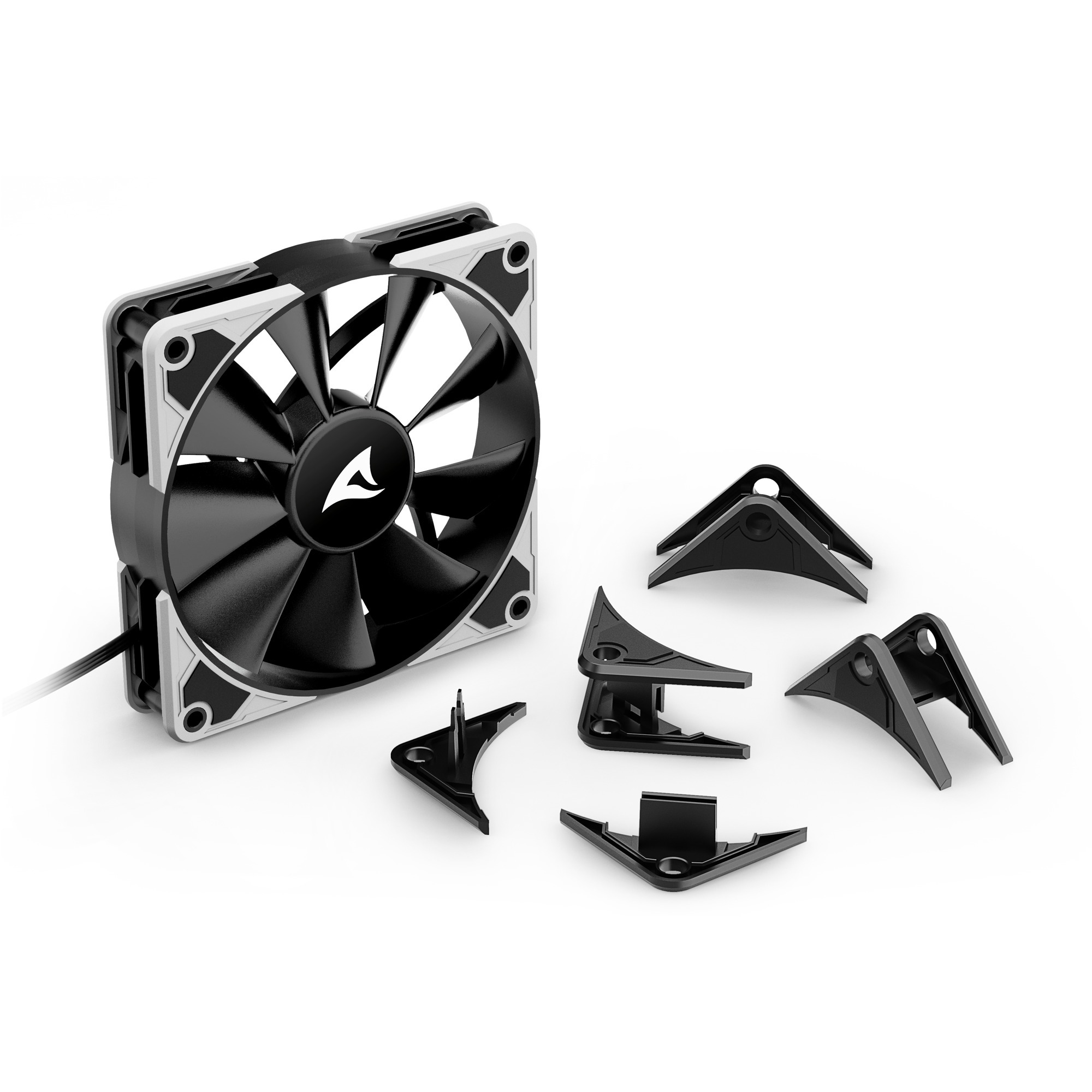 Sharkoon Sharkoon SilentStorm BW120 PWM Fan – Image 4