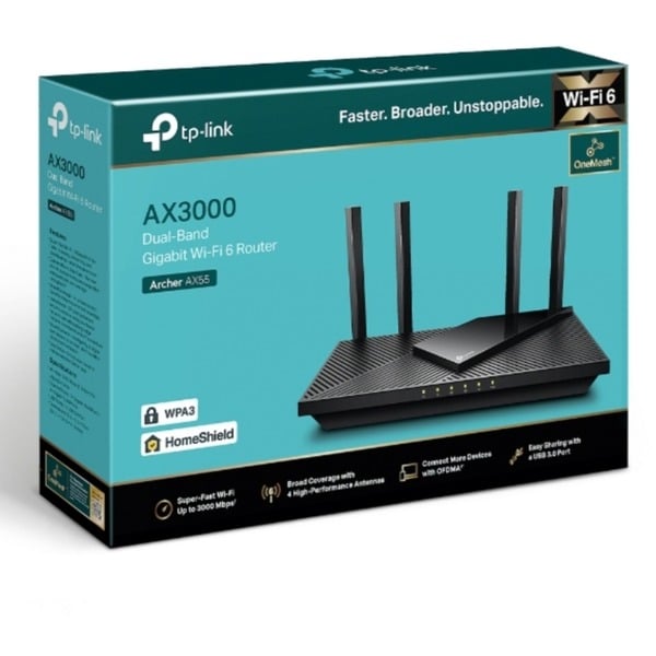 TP-Link Archer AX55 AX3000 Dual-Band Wi-Fi 6 – Image 3