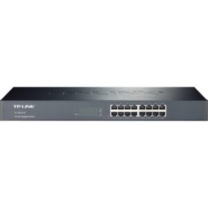 TP-Link TL-SG1016 Non-géré Gigabit Ethernet (10/100/1000) 1U Noir