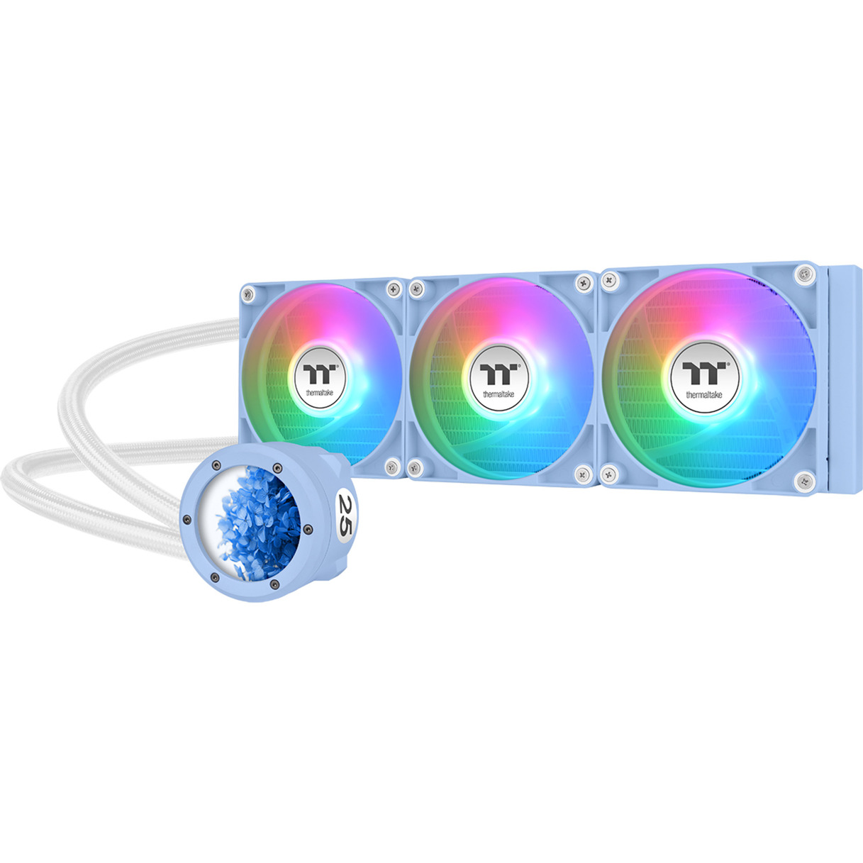 Thermaltake TH360 V2 Ultra ARGB Sync AIO Liquid Cooler Hydrangea Bleu – Image 3