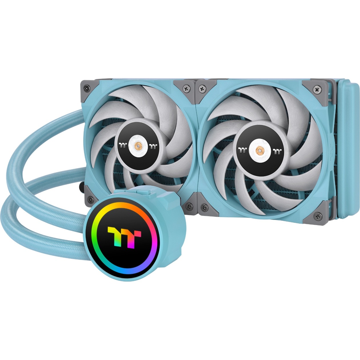 Thermaltake TOUGHLIQUID 240 ARGB Sync AIO Liquid Cooler Turquoise 240mm