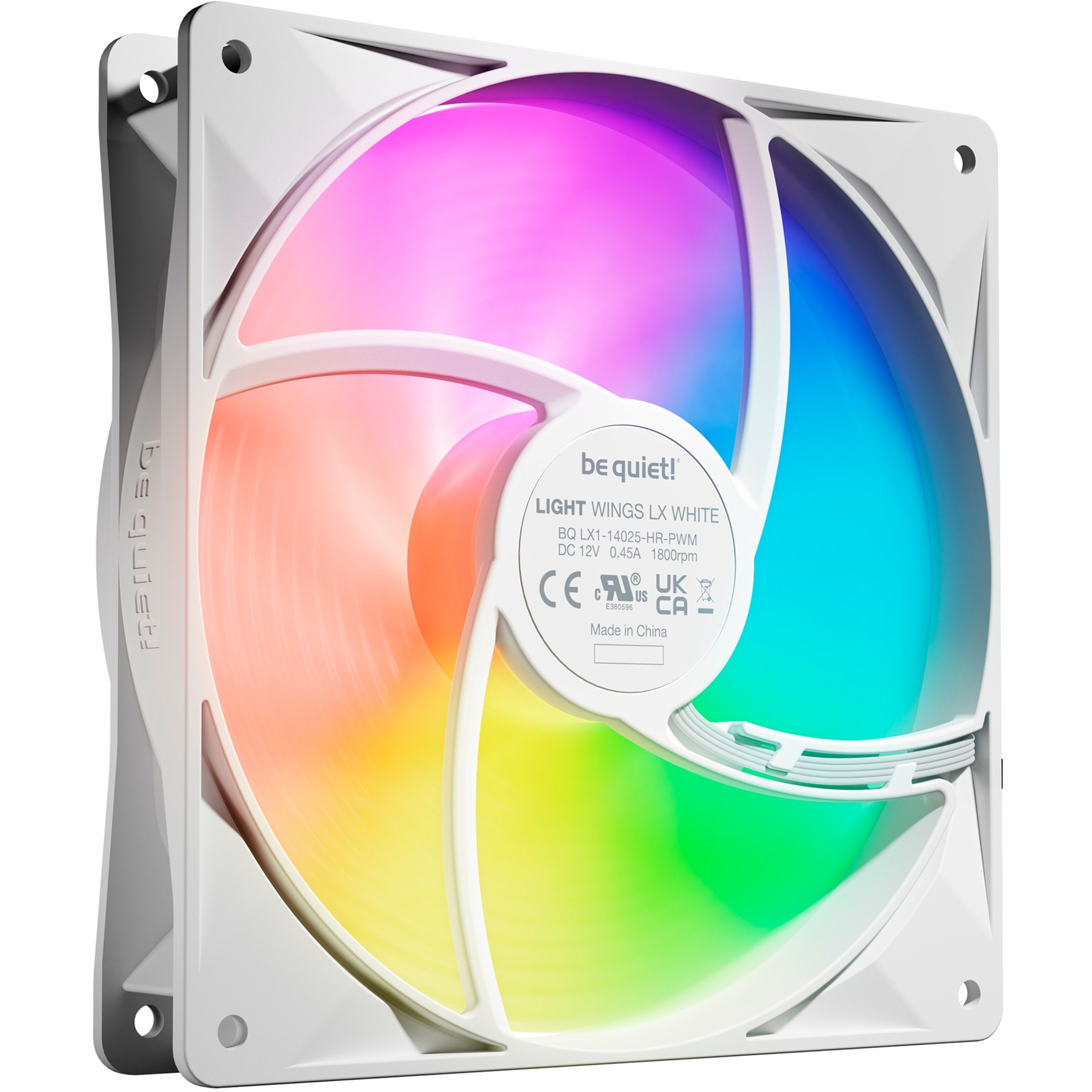 be quiet! Light Wings LX 140mm PWM high-speed Blanc Triple Pack – Image 2