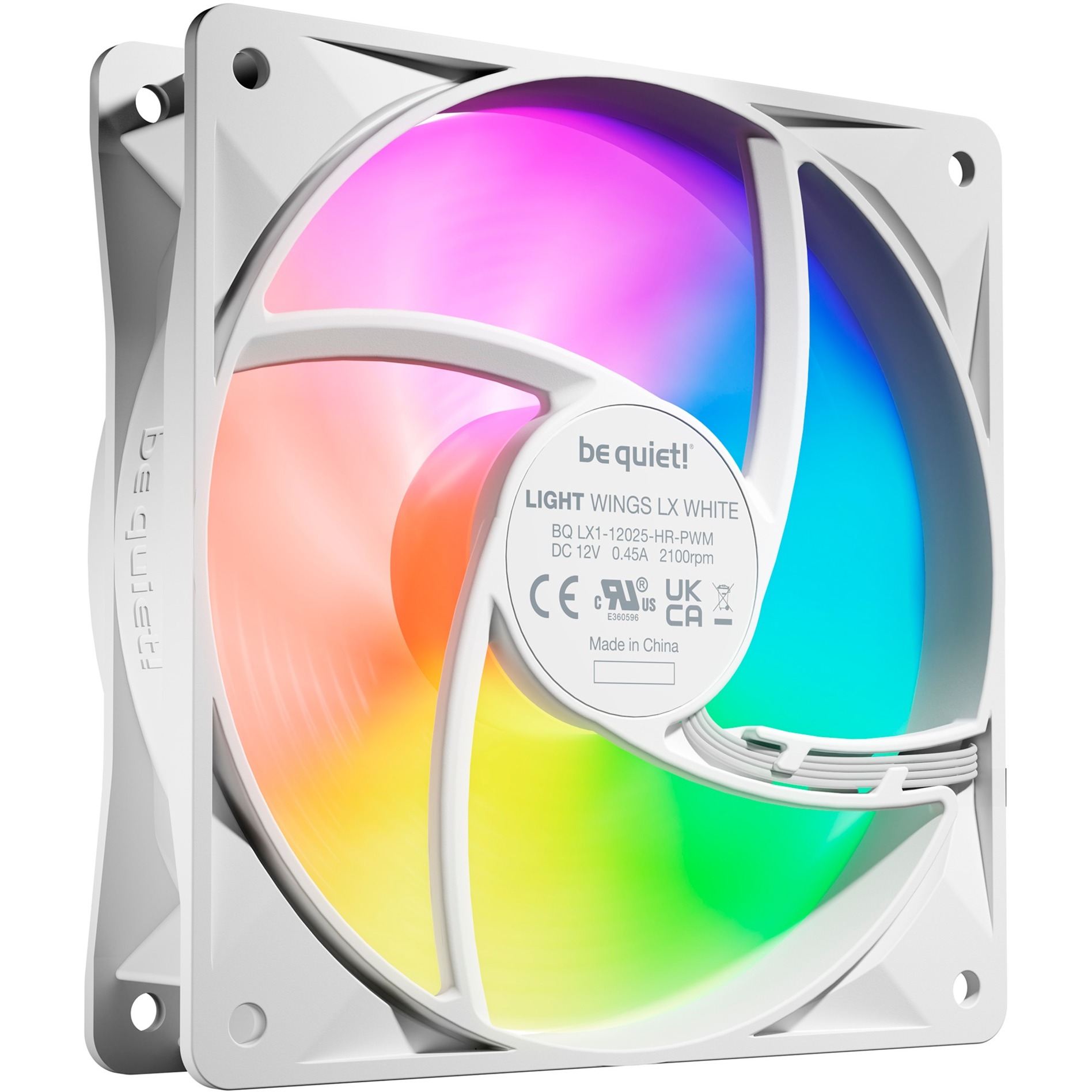 be quiet! Light Wings LX PWM high-speed 120 mm Blanc Triple Pack – Image 2