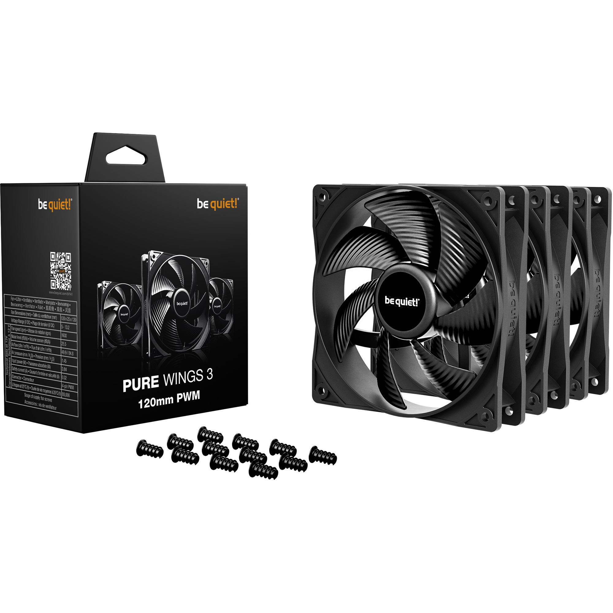 be quiet! Pure Wings 3 120mm PWM 3-Pack